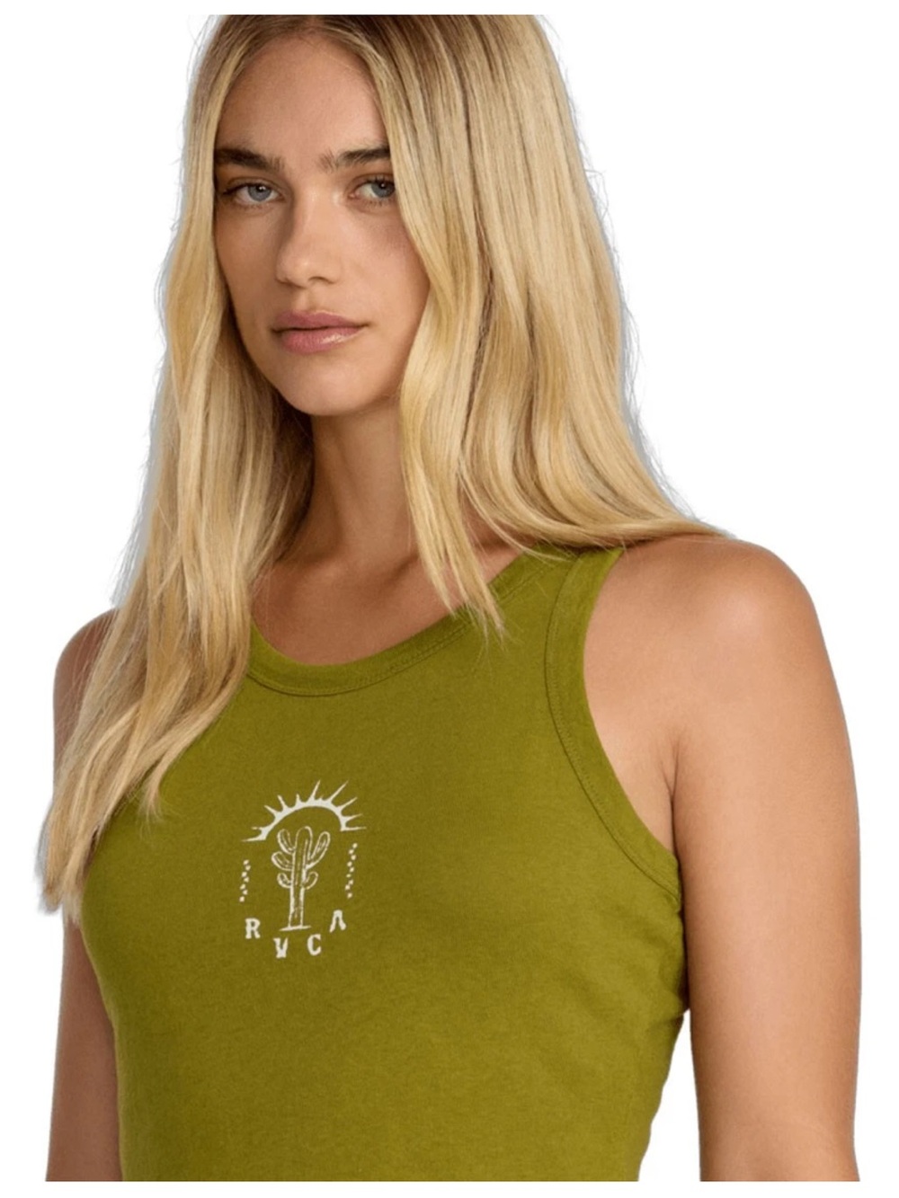 RVCA Women’s Mojave Sunrise Tank in Moss - Medium NWT